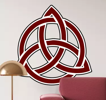 Adesivo geometrico disegno del nodo celtico - TenStickers
