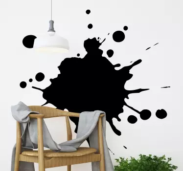 Adesivo geometrico effetto splash - TenStickers