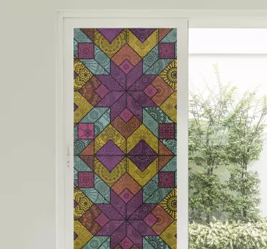 Adesivo geometrico elementi geometrici colorati - TenStickers