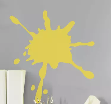 Adesivo geometrico esplosione gialla - TenStickers