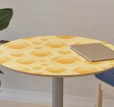 Adesivo geometrico motivi circolari chic - TenStickers
