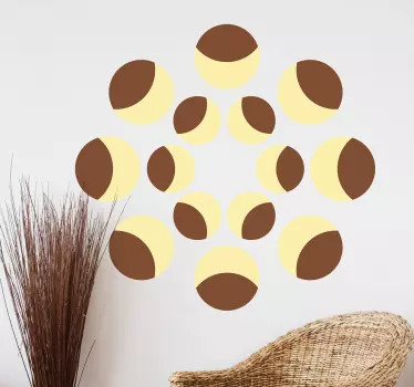 Adesivo geometrico motivo circolare - TenStickers
