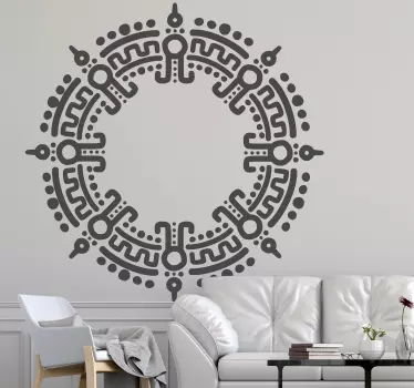 Adesivo geometrico motivo circolare complesso - TenStickers