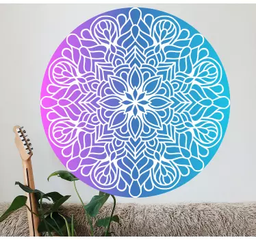 Adesivo geometrico motivo circolare vibrante - TenStickers