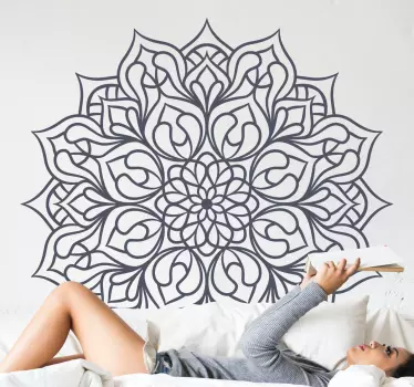 Adesivo geometrico motivo mandala elegante - TenStickers