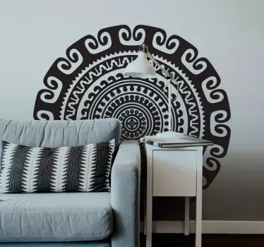 Adesivo geometrico motivo rotondo complesso - TenStickers