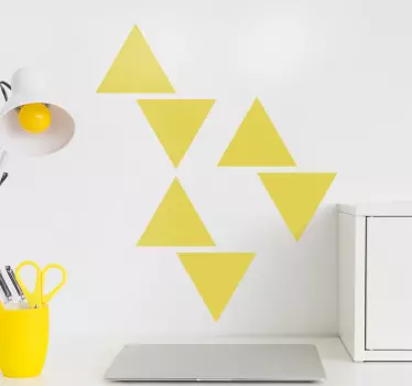 Adesivo geometrico triangoli stilosi - TenStickers