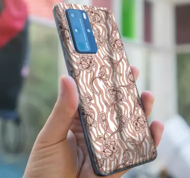 Adesivo huawei elemento fiorito - TenStickers