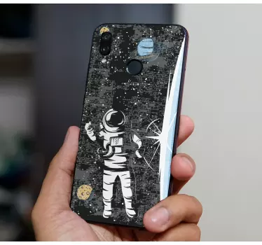 Adesivo huawei esploratore spaziale in orbita - TenStickers