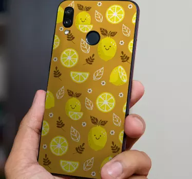 Adesivo huawei motivi limone sorridente - TenStickers