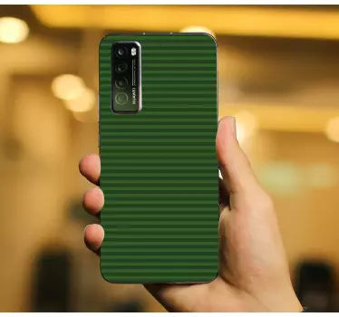Adesivo huawei motivo a righe verdi - TenStickers