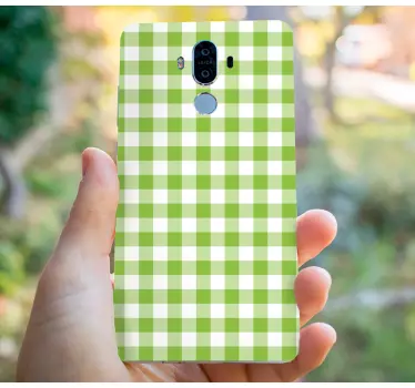 Adesivo huawei motivo a scacchi verdi - TenStickers