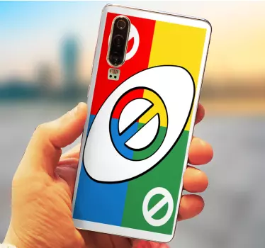 Adesivo huawei grafica di carte colorate - TenStickers