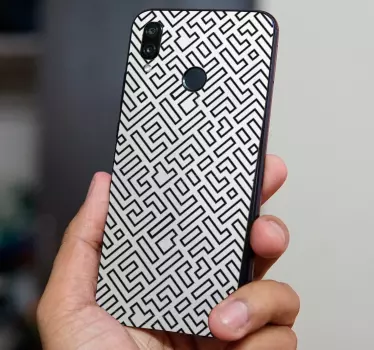 Adesivo huawei motivo labirinto interessante - TenStickers
