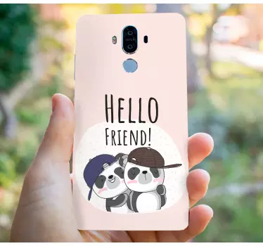 Adesivo huawei orsi panda che si abbracciano - TenStickers