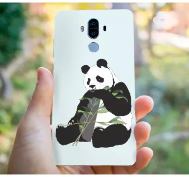 Adesivo huawei panda che mangia bambù - TenStickers