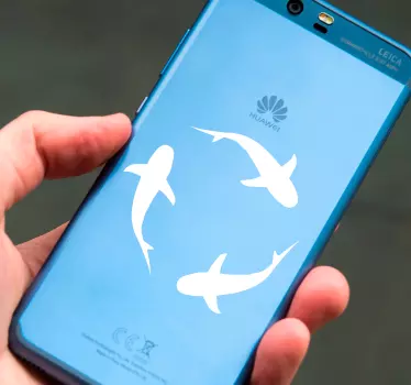 Adesivo huawei squali nuotatori - TenStickers