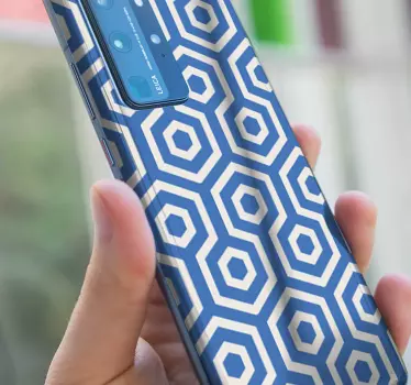 Adesivo huawei struttura esagonale - TenStickers