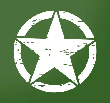 Adesivo per auto icona stella militare - TenStickers