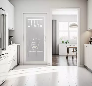 Adesivo in vetro per porte della cucina - TenStickers