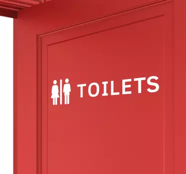 Adesivo Indicazione  Bagno - TenStickers
