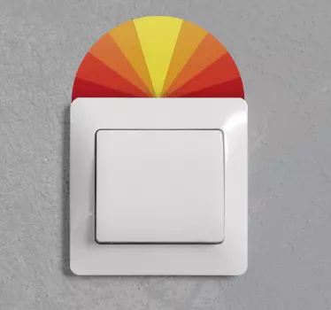 Adesivo interruttore luce Interruttore tramonto vintage - TenStickers