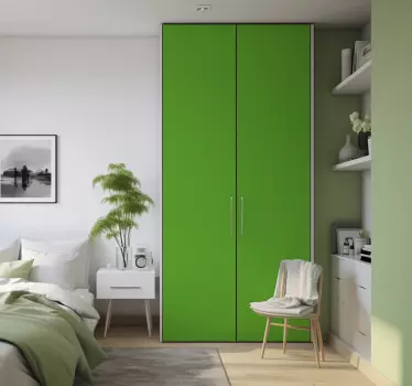 Adesivo lenzuolo verde per armadio - TenStickers