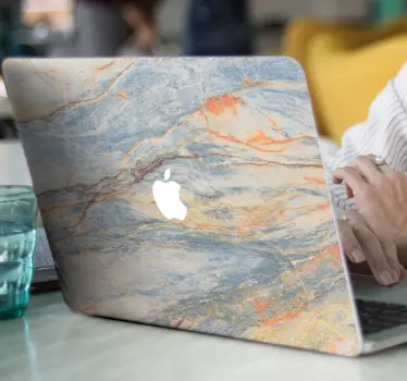 Adesivo macbook effetto marmo - TenStickers