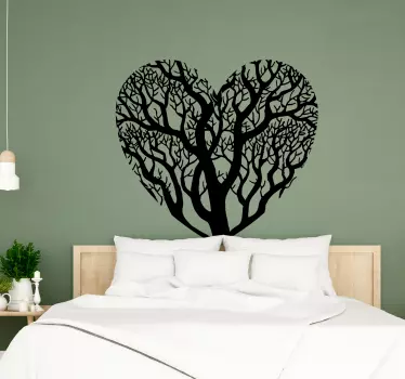Adesivo murale albero del cuore - TenStickers