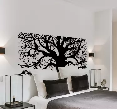 Adesivo murale albero quadrato - TenStickers