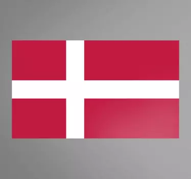 Adesivo murale bandiera Danimarca - TenStickers