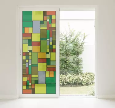 Adesivo per vetri pellicola geometrica - TenStickers