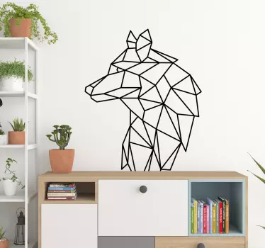 Adesivo murale con lupo stilizzato - TenStickers
