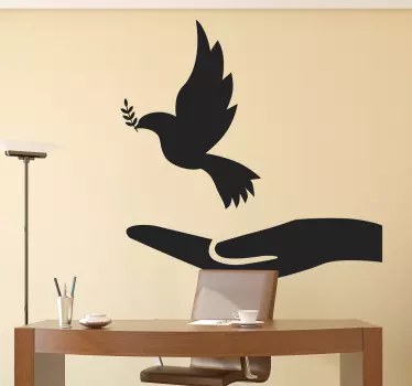 Adesivo murale colomba della pace - TenStickers
