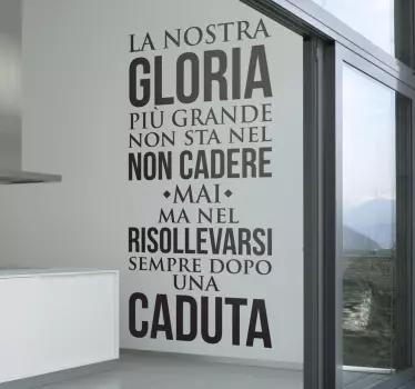 Adesivo murali soggiorno dopo una caduta Mandela - TenStickers
