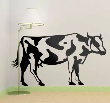 Adesivo murale illustrazione mucca - TenStickers