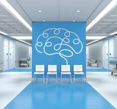 Adesivo murale medicina e salute cervello - TenStickers