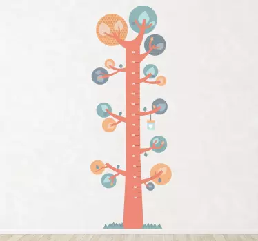 Adesivo murale metro albero - TenStickers