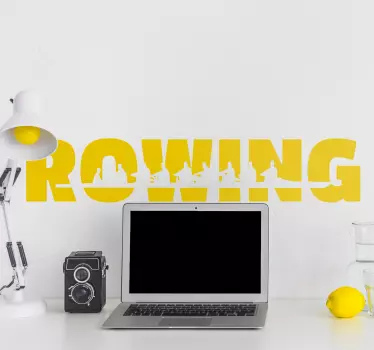 Adesivo murale Rowing - TenStickers