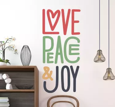 Scritta adesiva per parete scritta love - TenStickers