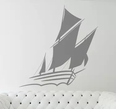 Adesivo murale veliero - TenStickers