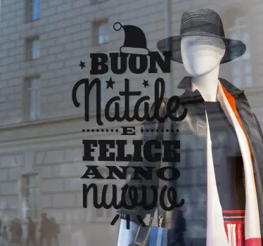 Adesivo di auguri di buone feste - TenStickers