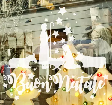 Adesivo Natale Presepe - TenStickers