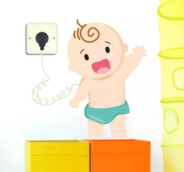Adesivo neonato figura infantile fantasiosa - TenStickers