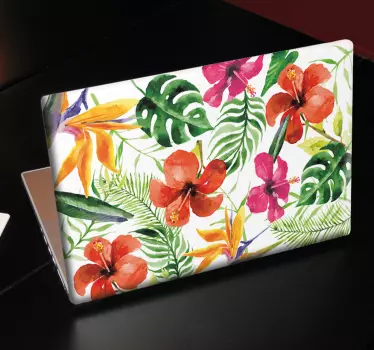 Adesivo notebook Fiori e Piante - TenStickers