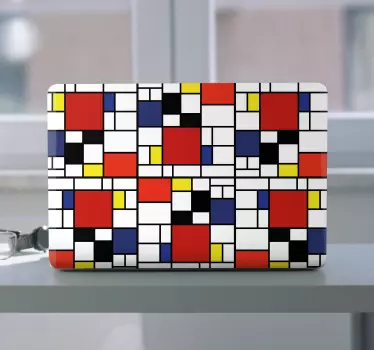 Adesivo pc Blocchi di colore astratti - TenStickers