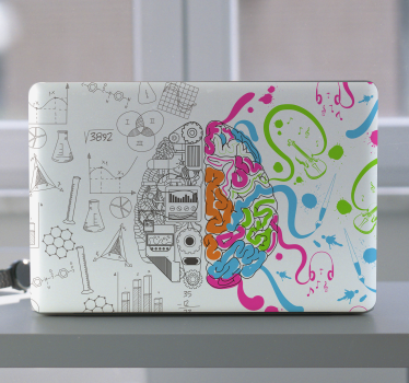 Adesivo pc Cervello duo - TenStickers
