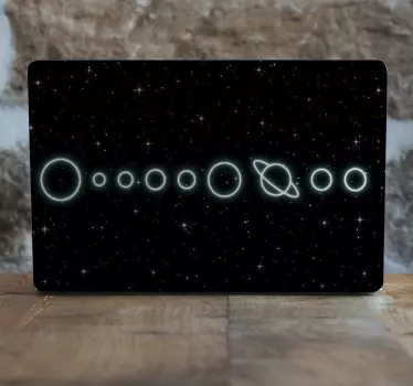 Adesivo pc Galassia del sistema solare - TenStickers