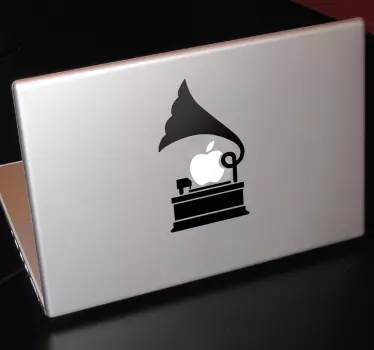 Adesivo pc mac icona grammofono - TenStickers