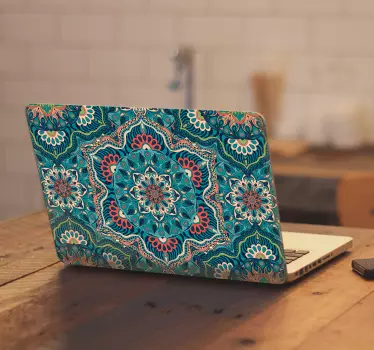 Adesivo per computer con mandala - TenStickers